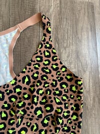 Image 2 of NWT Leopard tee shirt bralette 