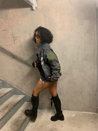 Image 5 of [ 1 of 1 ] handmade recycled jean jacket 