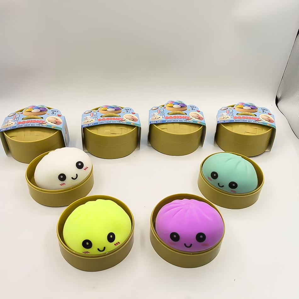Image of Blind box Colorful Simulated Dumpling Squishy Relaxing Relieve Anxiety Antistress Enhance Happiness 