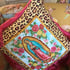 Raspberry Pink Fringe Virgin Leopard Cushion Cover Image 9