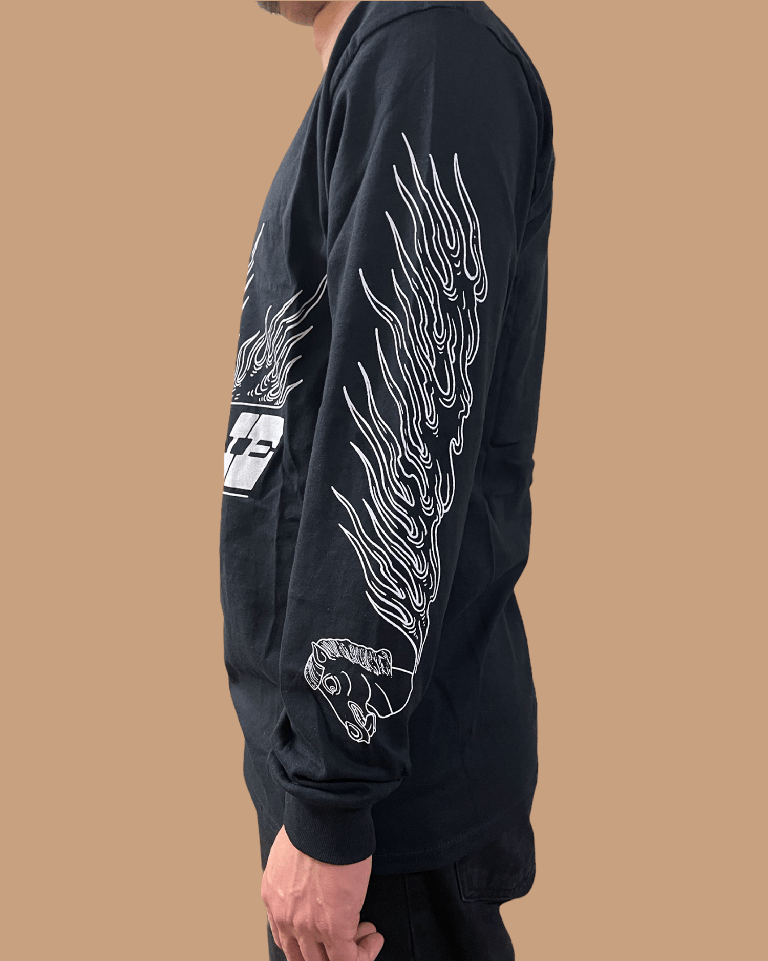 Image of  Flame Horse  ::: Black