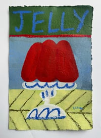 Jelly on sky blue and Kelly green