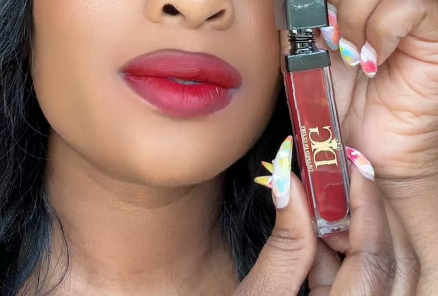 Image of Sugar plum lipstick With LED light & mirror 