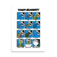 Image 1 of Peter Bagge's Vomit Glossary Poster