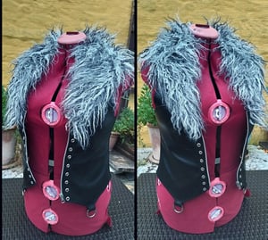 Image of Vest with fauxfur collar S/M & M/L