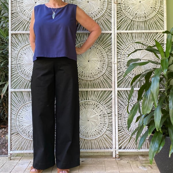 Image of Linea pants - Black Drill