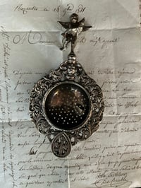 Image 4 of Sublime passe-thé, ange, plaqué argent, XIXème siècle