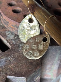 Image 5 of ⚜️🌼Brass Blooms Earrings 🌻🧡