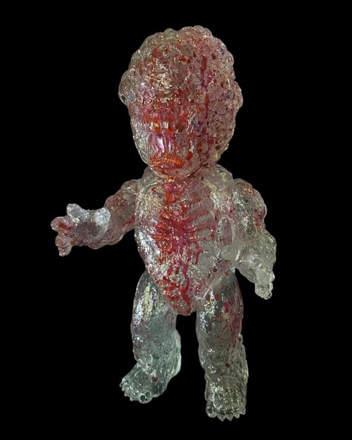 Image of Clear Death Gnasher (internal blood splatter)