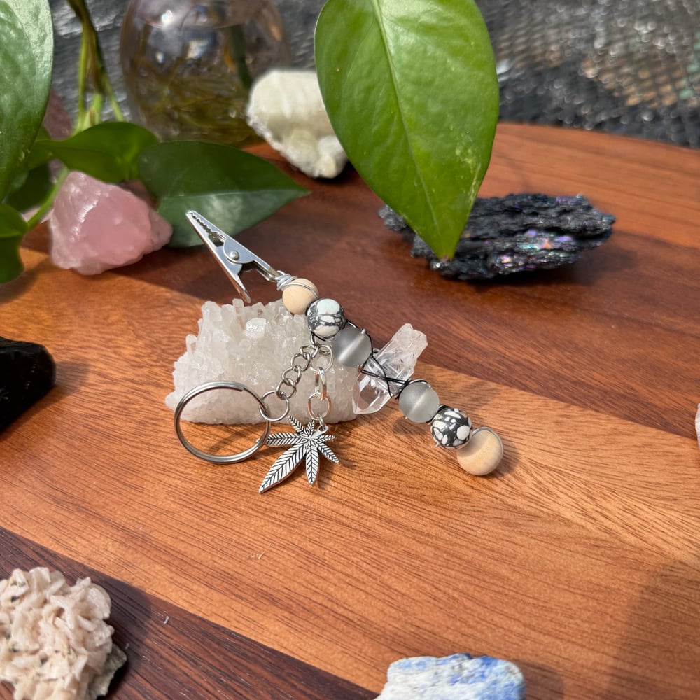 Image of up in smoke clip keychain