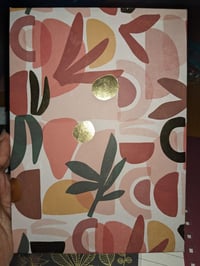 Abstract Floral Stylized Leaves