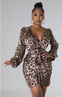 Image 1 of Leopard Print Dress