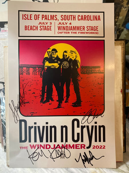 Image of Windjammer and more recent posters 2022 autographed 