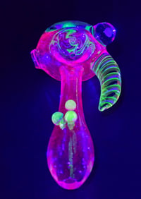 Image 9 of UV Reactive Wig Wag Pipe W/ Opal 