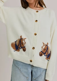 Image 2 of horse cardigan 