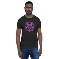 Image 1 of Pink and Purple Pentagram Unisex t-shirt