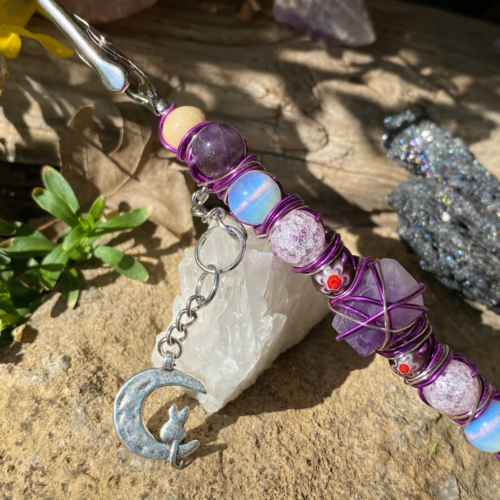 Image of purple fields roach clip 