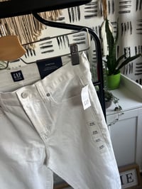 Image 3 of NWT Gap white jeans 