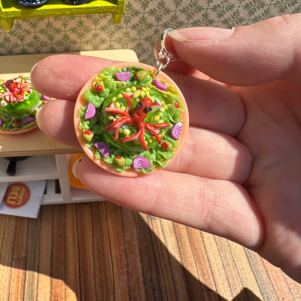 Image of Hotdogtopus Over Mixed Veggies Earrings