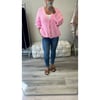 Pink Gold Button Cardigan 