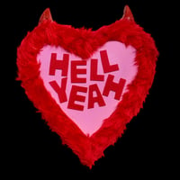 Hell Yeah Heart Canvas