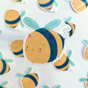 Image of Little Bee Prince Waterproof Vinyl Sticker (2" Version)
