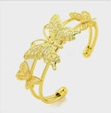 Gold Butterfly Fashion Bangle