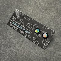 Image 2 of Opal Dot Stud Earrings