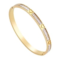 Image 2 of Crystal Heart Bangle