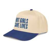 Image 3 of HOT GIRLS SAVE LIVES - THE TWO TONE BASEBALL HAT IN BLUE