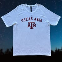 Image 1 of LULULEMON METAL VENT TECH SS 2.0 MENS SHIRT SIZE LARGE TEXAS A&M AGGIES WHITE MAROON NEW