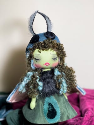 Image of MOTH INSPIRED SMALL ART DOLL