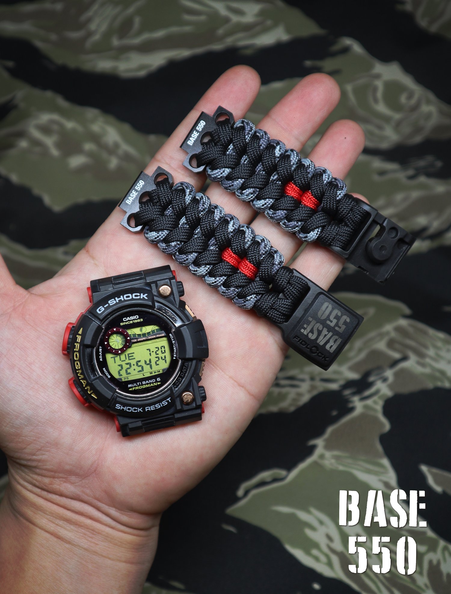 Paracord Watchband w/ Fidlock Magnetic Buckle