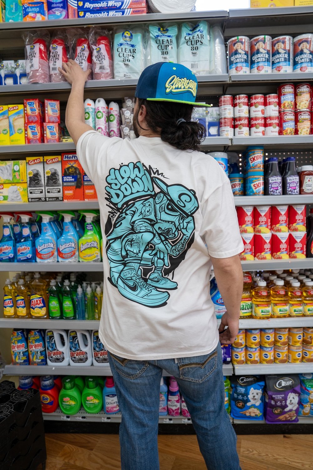 Slowdown Hype trooper Tee (Teal Tag)