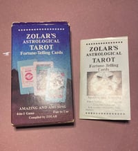 Image 5 of Zolar’s astrological tarot, jeu anglais 4 en 1, 52 cartes et tarot Rider-Waite, 1964!