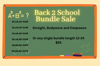 Back 2 School single bundle sale