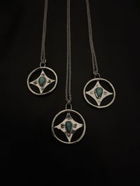 Image 4 of Sterlingsilber Ketten mit Türkis und Stempeln 