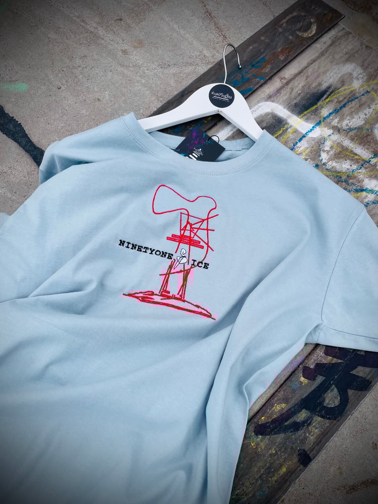 Image of Ice Blue Lighthouse Sketch Tee