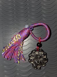 Image 1 of Nine-Tailed Fox Obsidian Keychain