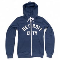 Detroit City Zip Hoodie (Navy)