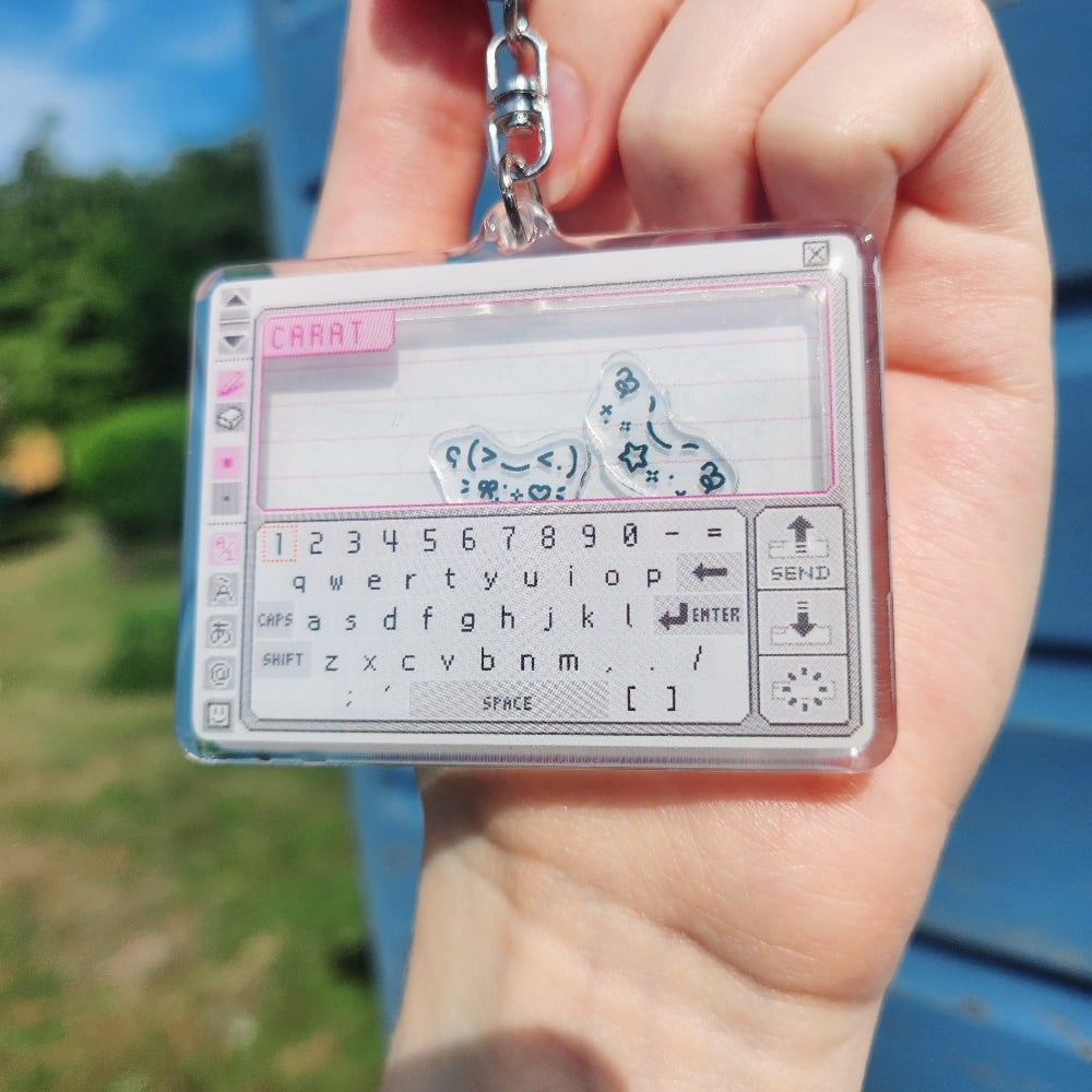 Howoo Pictochat Shaker Keychain ఇ ◝‿◜ ఇ matchawoozi