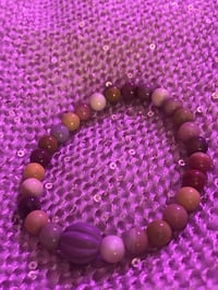 Image 1 of Frosted Mookaite Beaded Bracelet