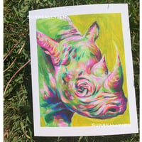 Electric Rhino Print