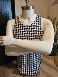Image 1 of Houndstooth Men's Tank | More Colors Available.
