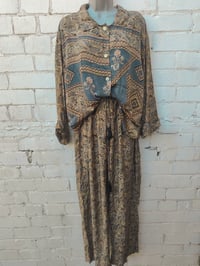 Image 3 of  M/l Sari PJ / Lounge set with Bag tasse Brown black