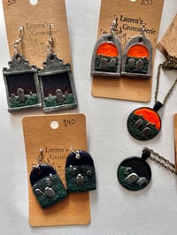 Image 1 of Cemetary scenes: Pendants and earrings