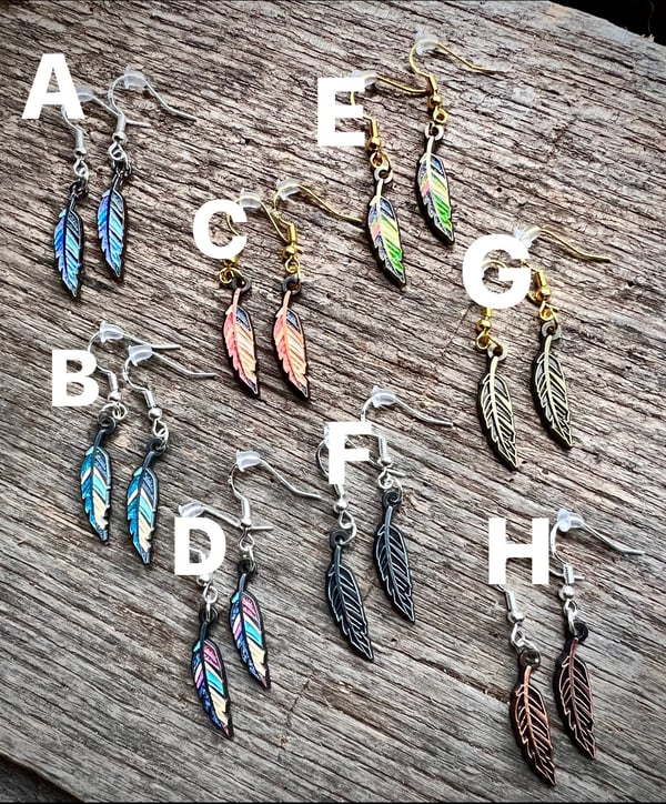 Image of FEATHER EARINGS