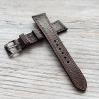 Image 2 of Dark Brown Chevre Strap