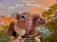Image 1 of Misty Summer, the Two Headed Calf Crochet Plushie Pattern