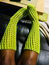 Image 3 of Knee High Mesh Socks 